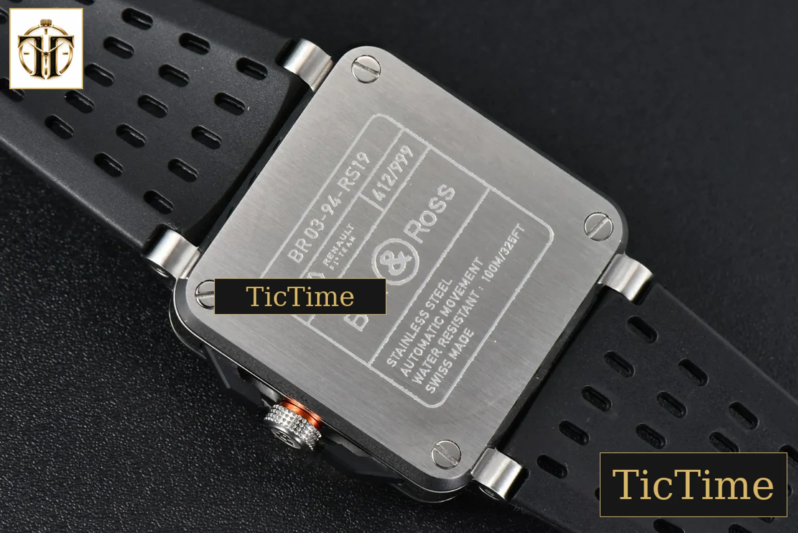 Vintage 03-94 Chronograph 42mm BRF Stainless steel Black Rubber Strap — foto 16